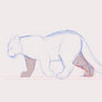 Snow Leopard (Rough) Walk Cycle