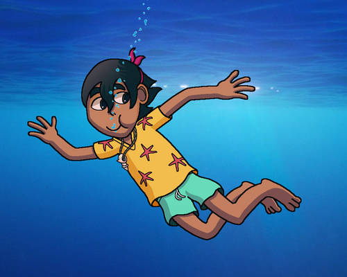 Koa's Underwater Swim