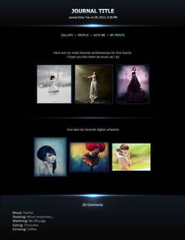 Shadowness style journal skin