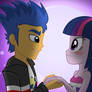 Equestria Girls:  Flash Sentry x Twilight