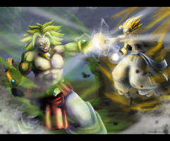 Broly VS Gogeta - Draw it again