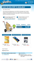 Cash on Devlivery Marketing Email