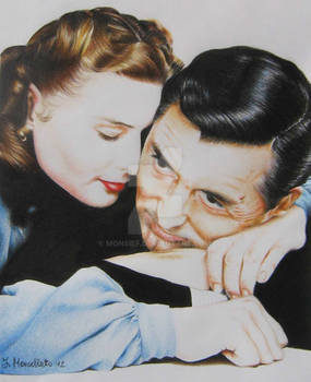 Ingrid Bergman and Cary Grant