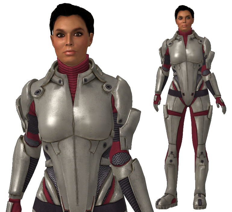 Ashley Williams  ME1/2 armour with bun for XPS