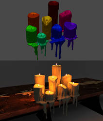 8 Melting Candles for XPS