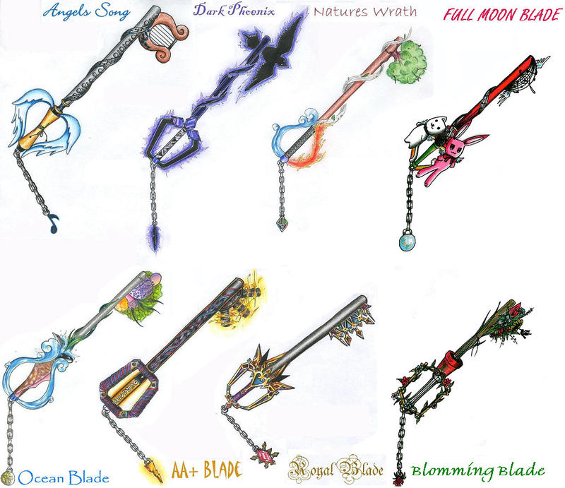 My Made Up Keyblades by animeartist67 on DeviantArt