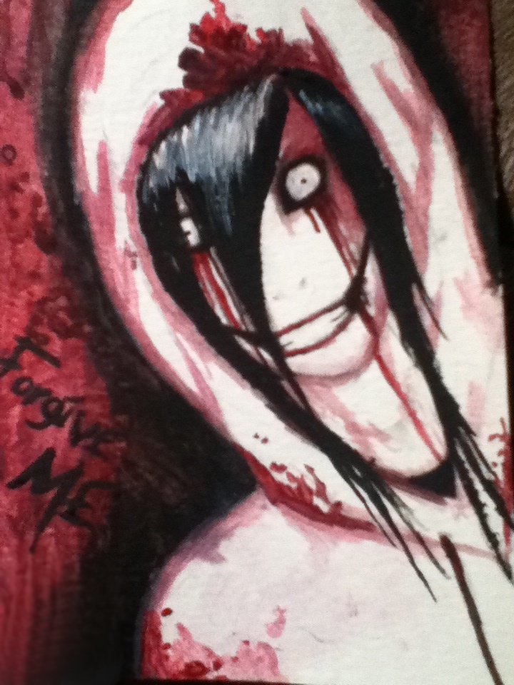 Jeff the killer watercolour #1