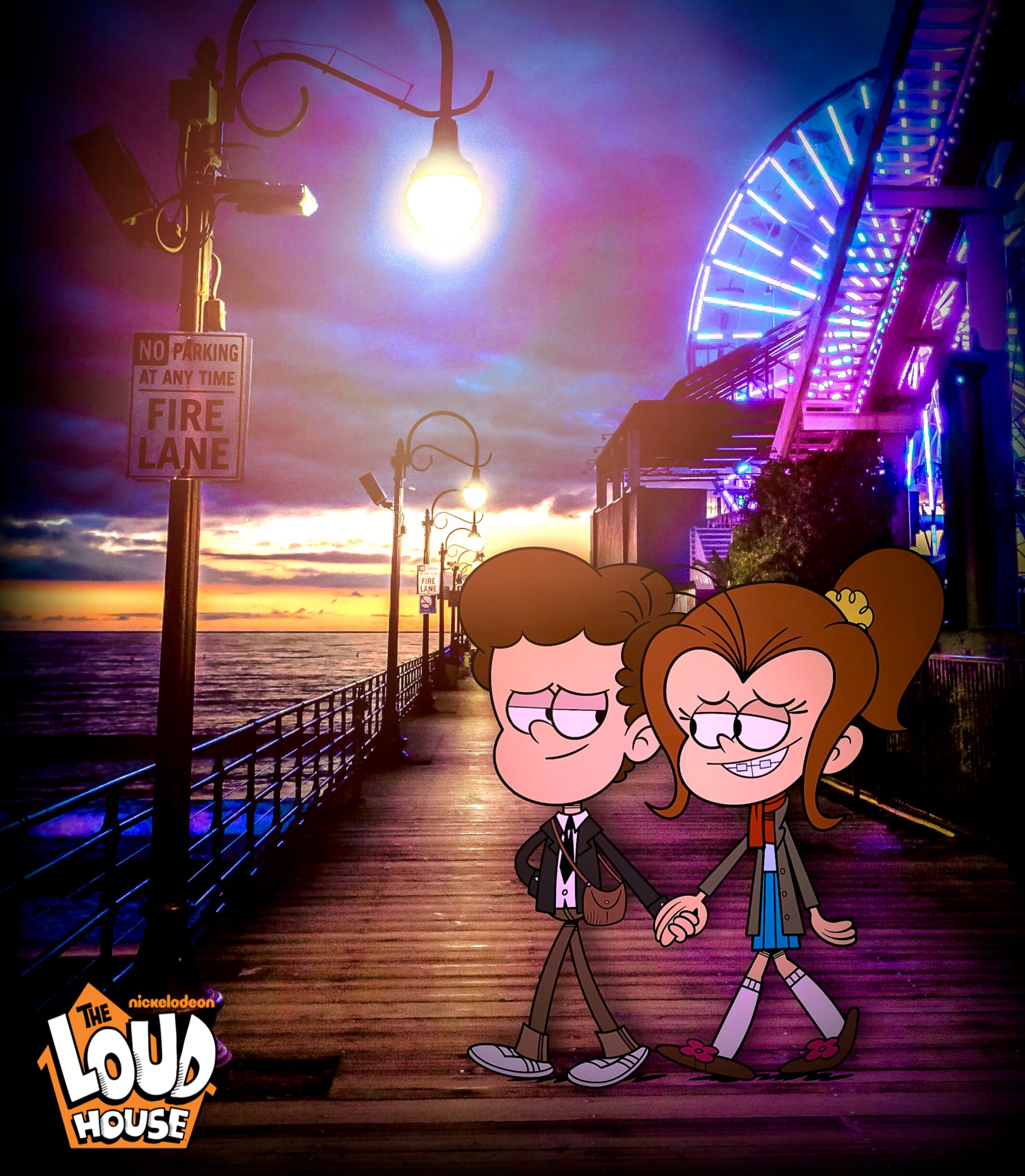 Luan and Benny walking down Santa Monica Pier by MilesDoesAr1 on DeviantArt