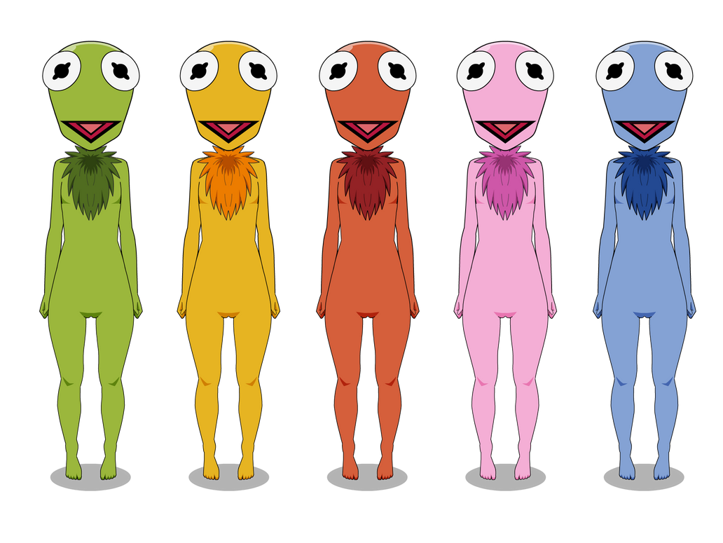 Kermit the Frog (Color Variations) Kisekae2 by SuperGemStar on DeviantArt
