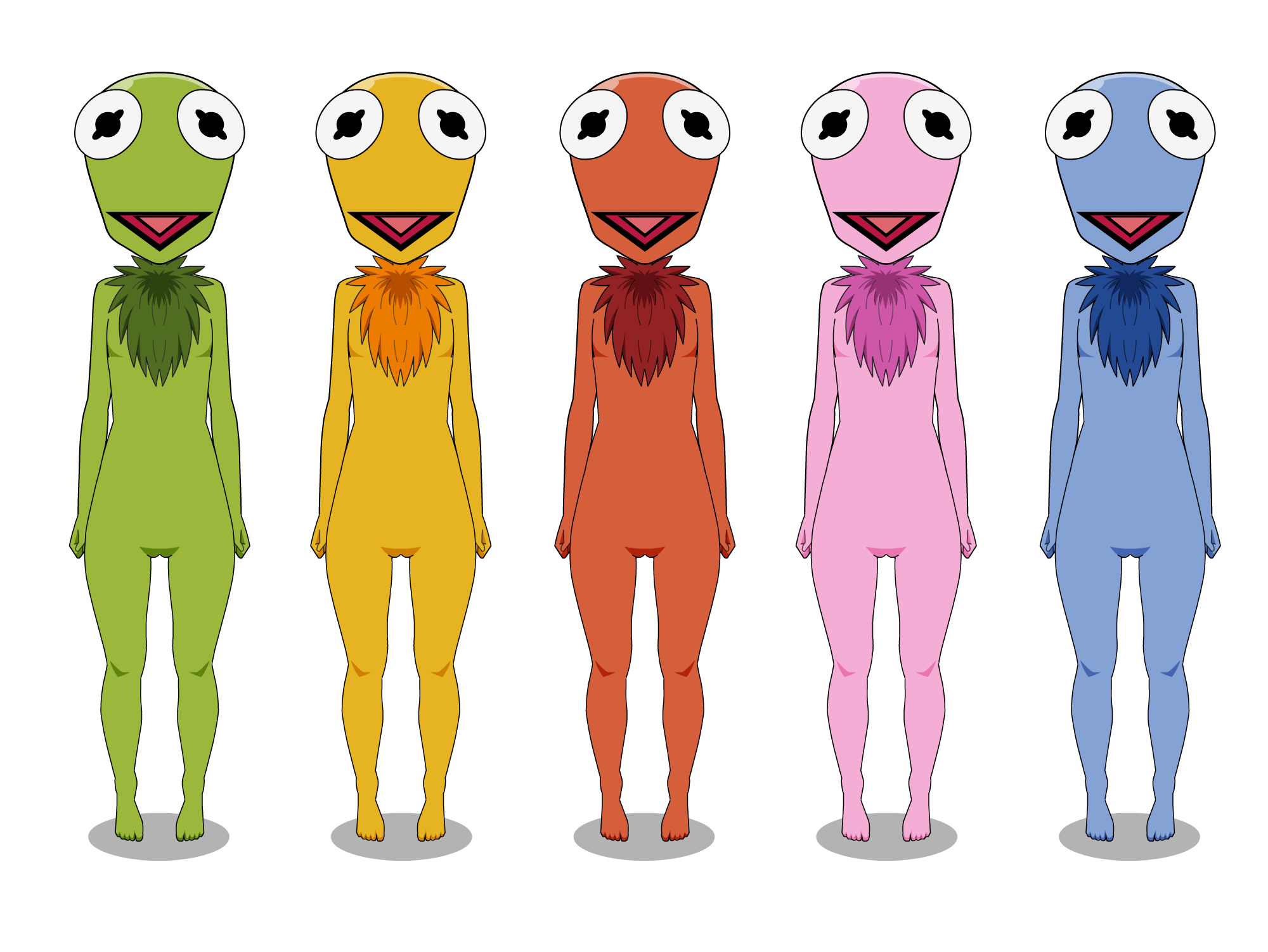 Kermit Variants Kermit the Frog (Color Variations) Kisekae2 by SuperGemStar on DeviantArt