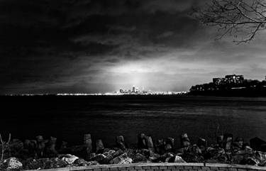 Cleveland from a far BW