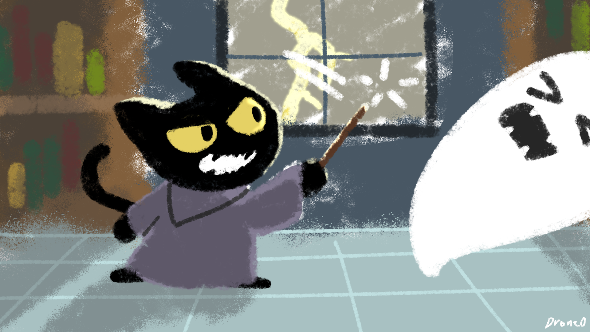 halloween google doodle by drone0 on