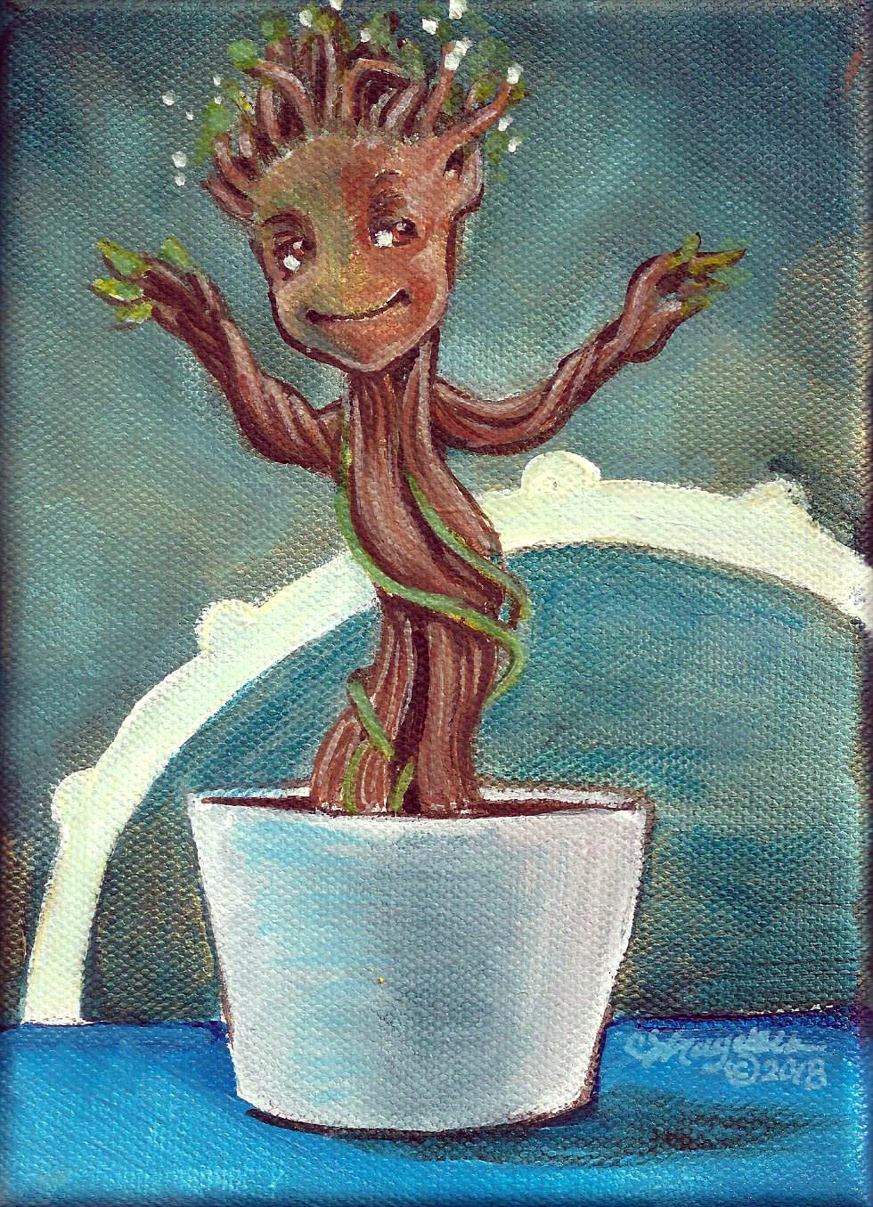 baby groot figurine