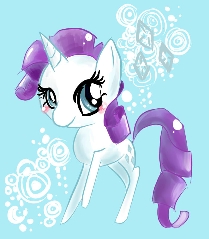 Rarity Chibi by GeekPony on DeviantArt