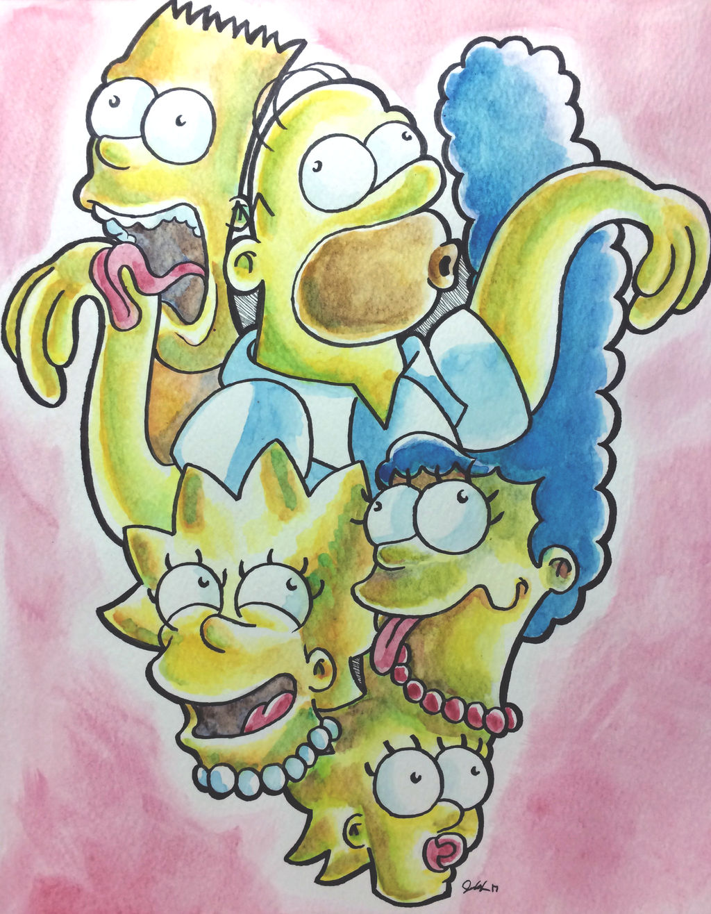 Sam Simpsons Deviantart The Simpsons by jessdel on DeviantArt