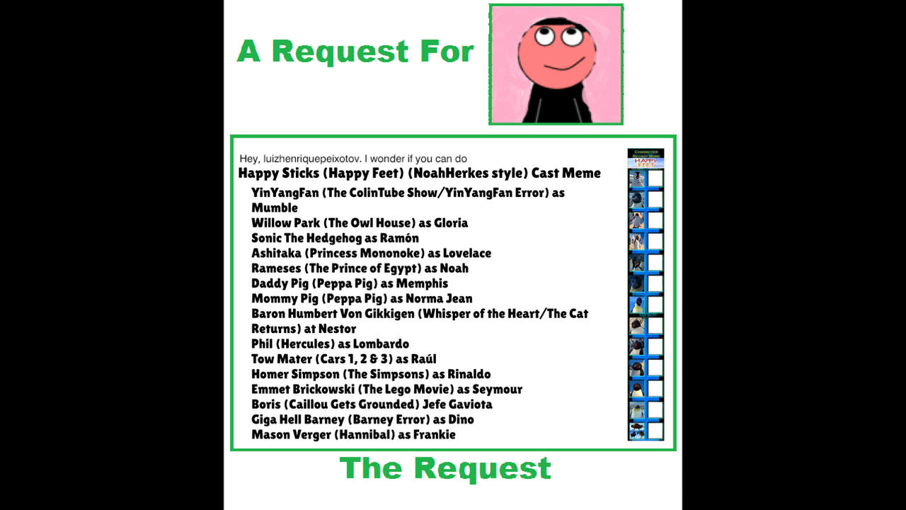 My Own Request Meme 1 by jisjhushsbhsjs on DeviantArt