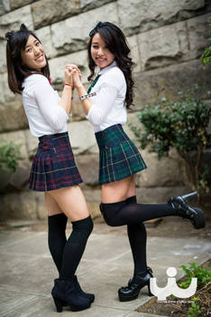 Two Japanese School Girls