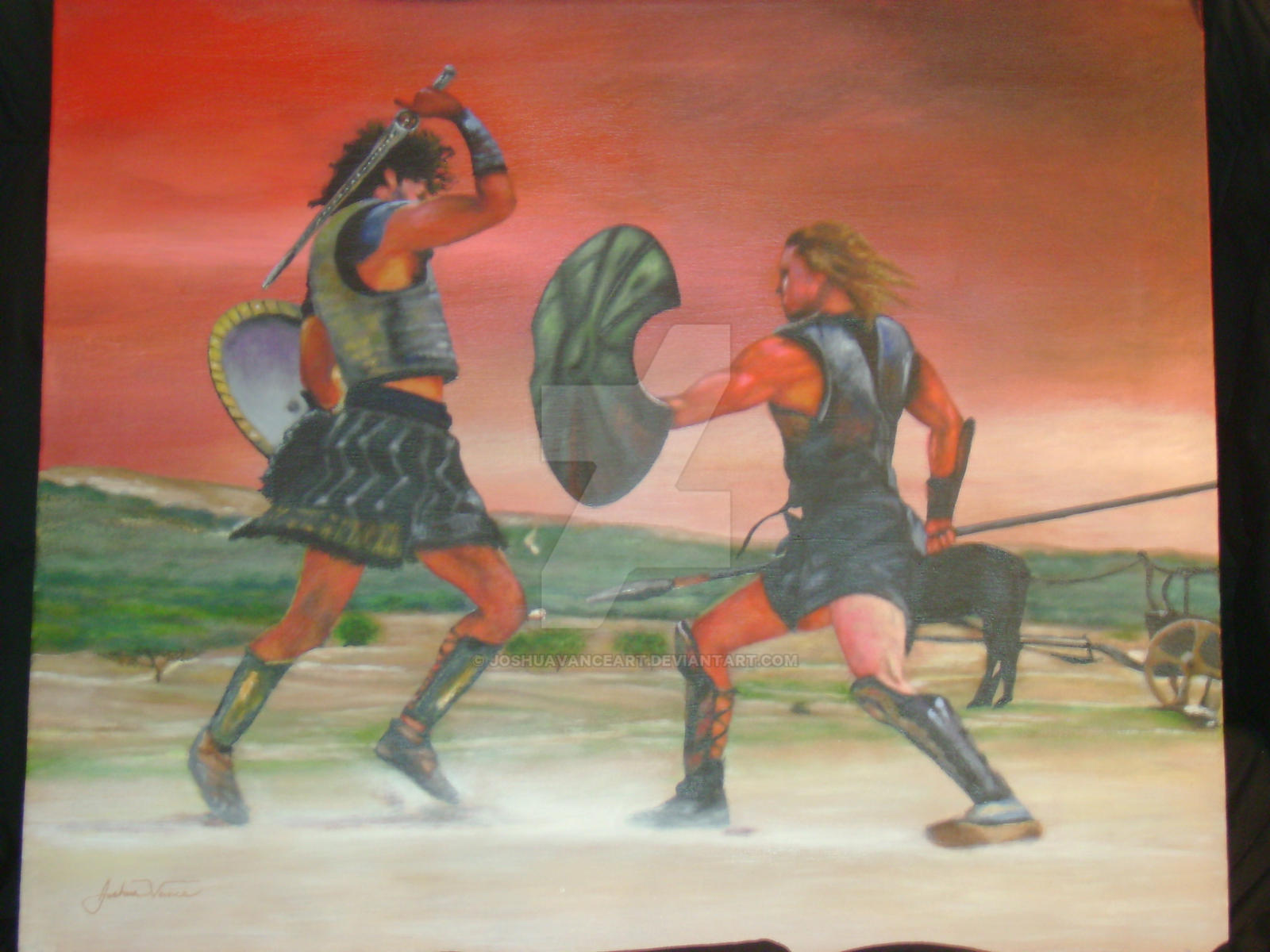 Achilles vs. Hector by JoshuaVanceArt on DeviantArt