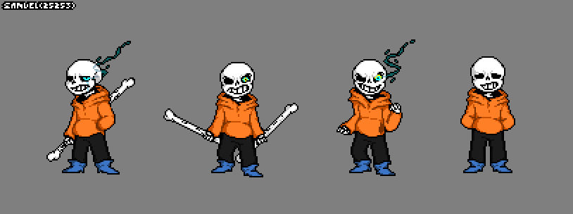 (Colored, Underswap) Distrust / Disbelief Sans by MichaelDaCrafter on ...