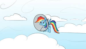 Rainbow Dash flew home from her doctor's visit