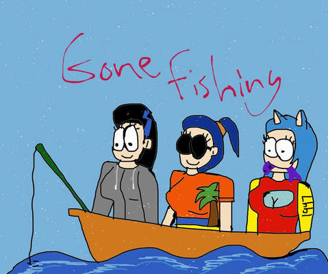 Gone Fishing (art-trade with JennyRichardBlakina)