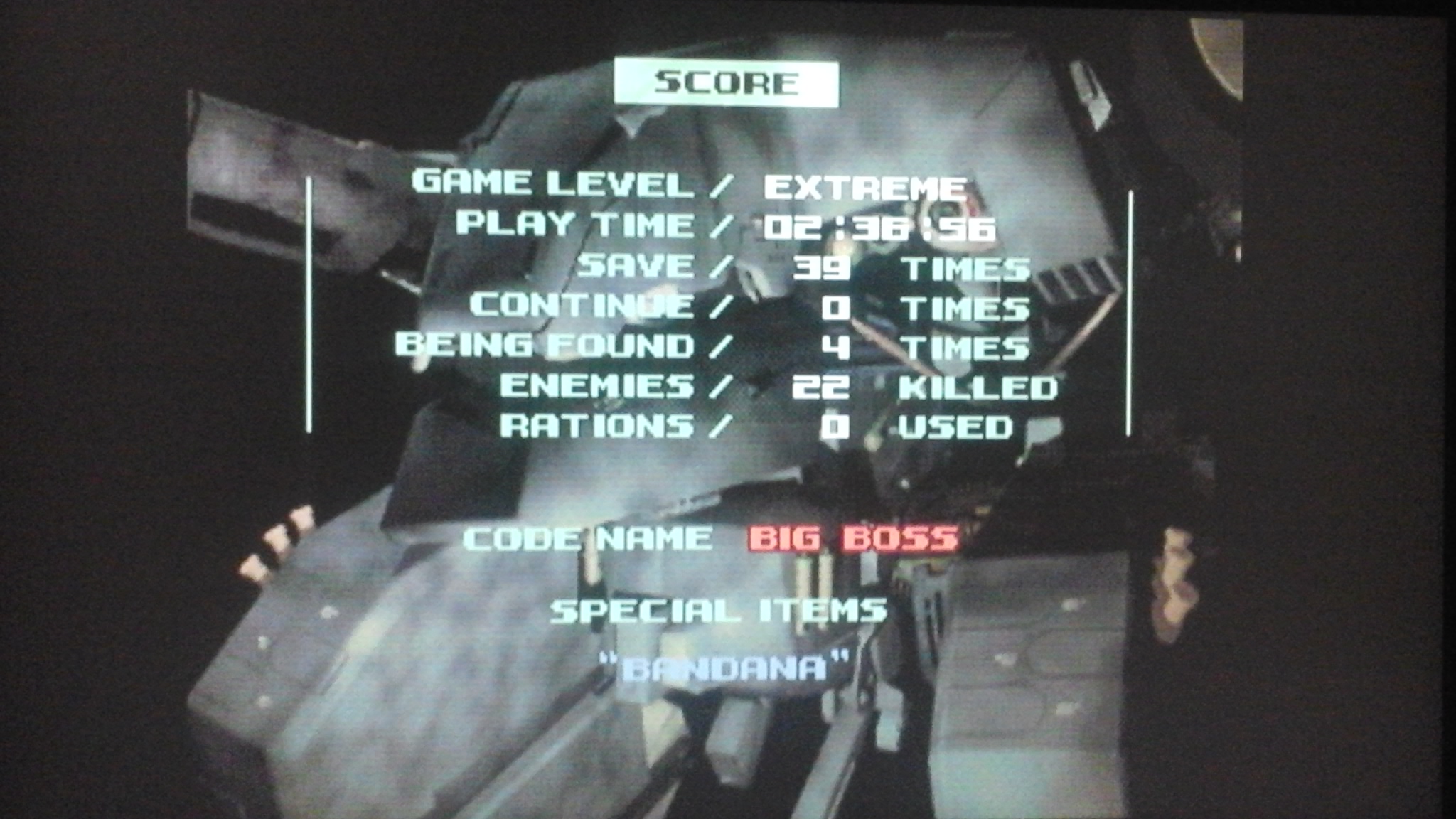 Metal Gear Solid 1 Second Big Boss Run