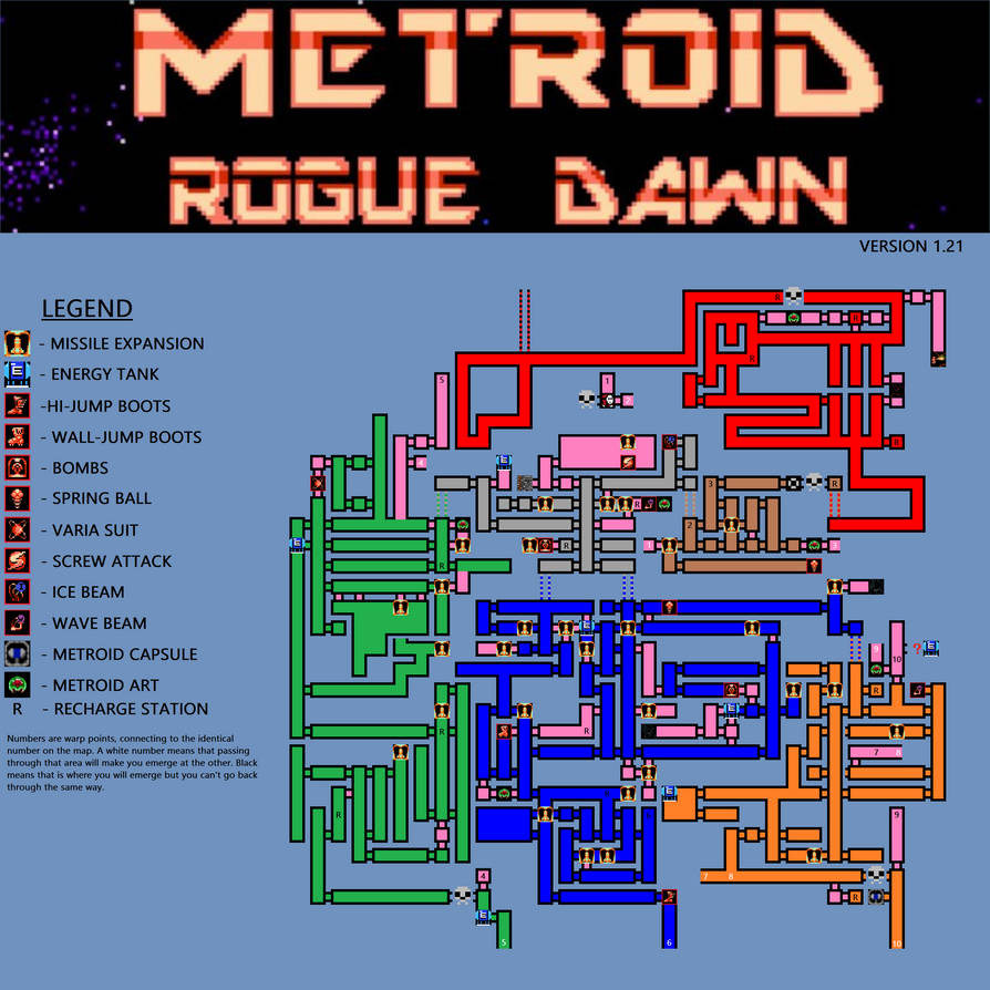 Metroid Rogue Dawn Map By Wilhitewarrior On Deviantart