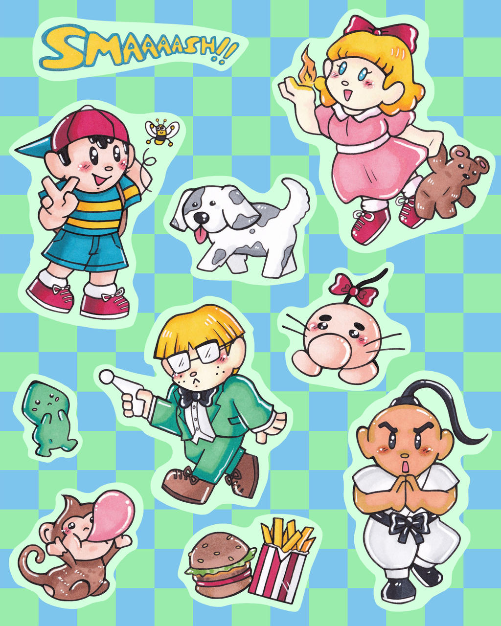 Earthbound Sticker Earthbound Stickers by PapillonthePirate on DeviantArt