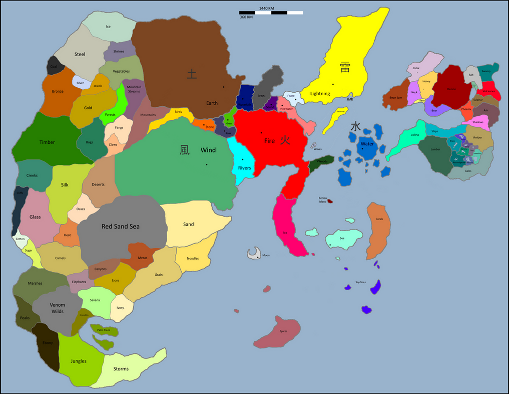 Shinobi World Map by Deidara465 on DeviantArt