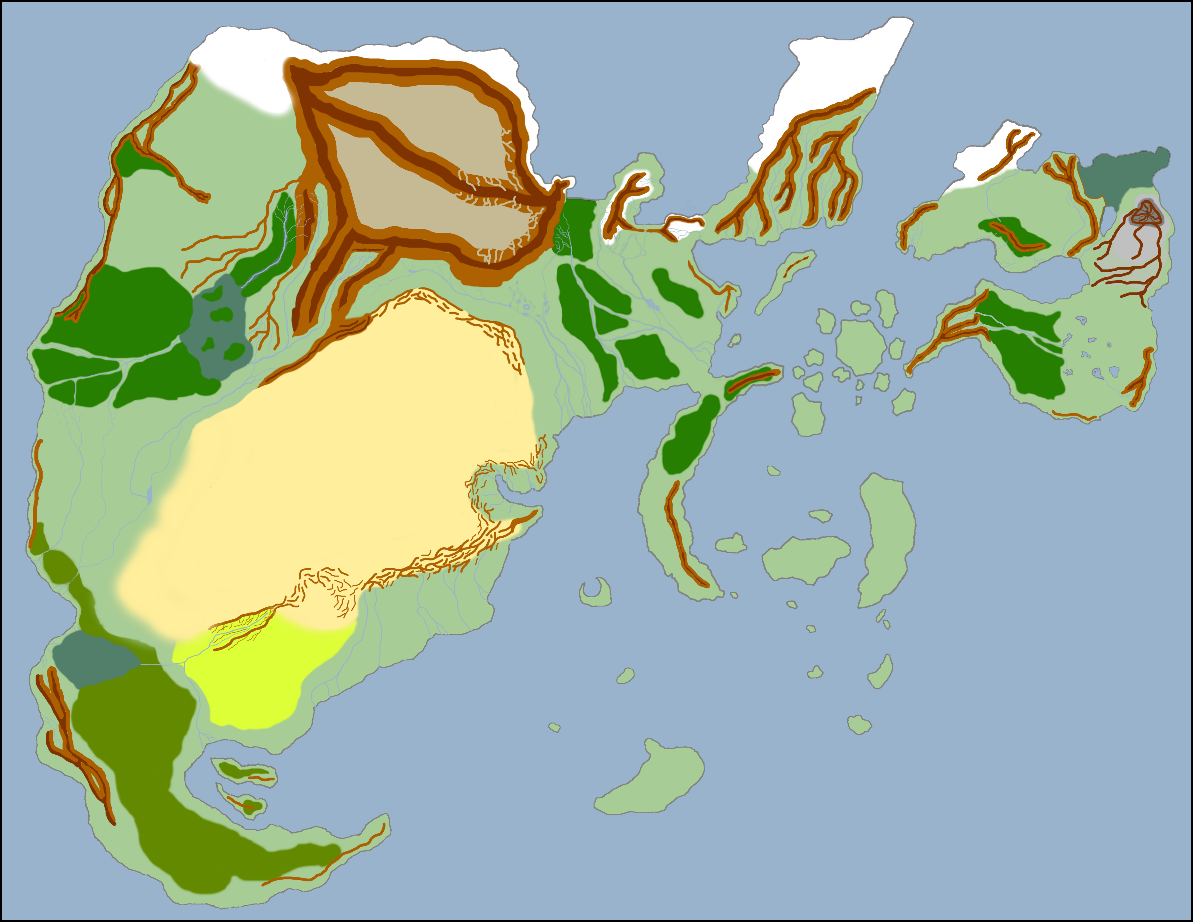 Elemental Nations Geographical Map by xShadowRebirthx on DeviantArt