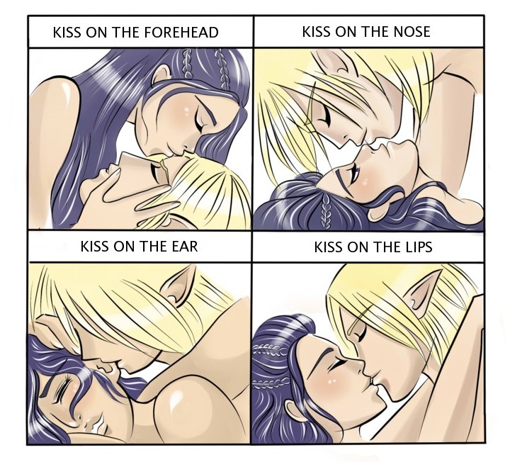 Cute kiss meme