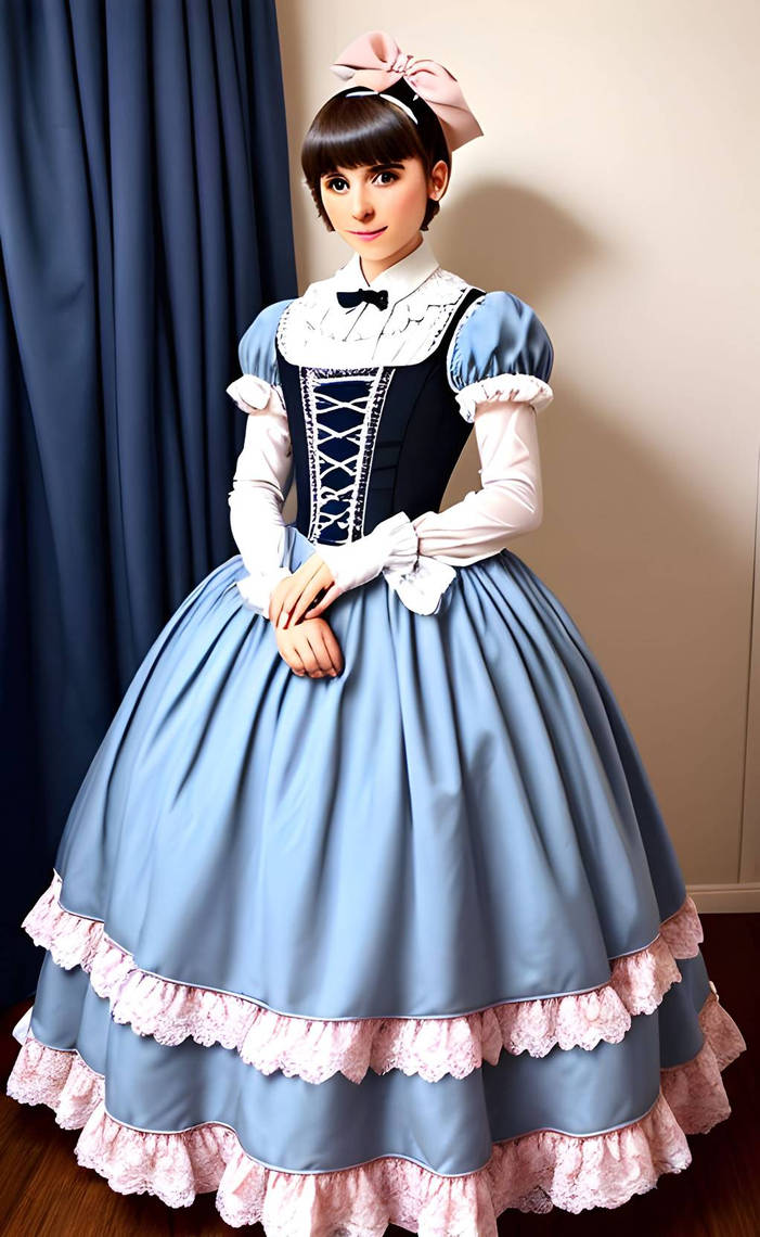Quaker Style Blue and white quaker style ballgown by MOMMYSLILPRINCESS17 on DeviantArt