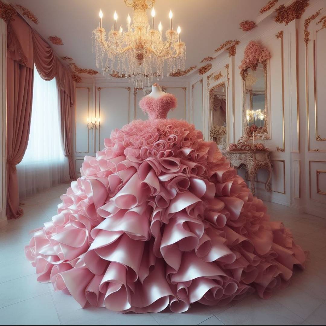 Pink Robe Frilly Super frilly pink ballgown! by MOMMYSLILPRINCESS17 on DeviantArt