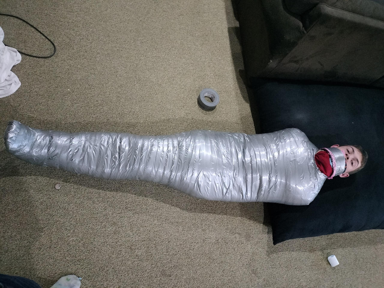 Duct Tape Blanket Bondage Mummification Step 5 By MOMMYSLILPRINCESS17 duct-tape-blanket-bondage-mummification-step-5-by-mommyslilprincess17