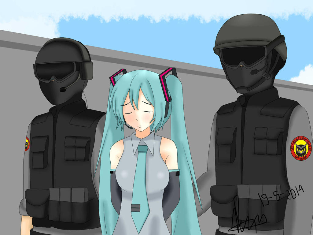 Miku Hatsune arrested Detasemen Khusus 88