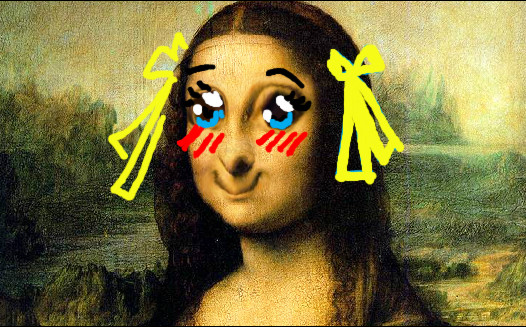 Anime Girl Mona Lisa.