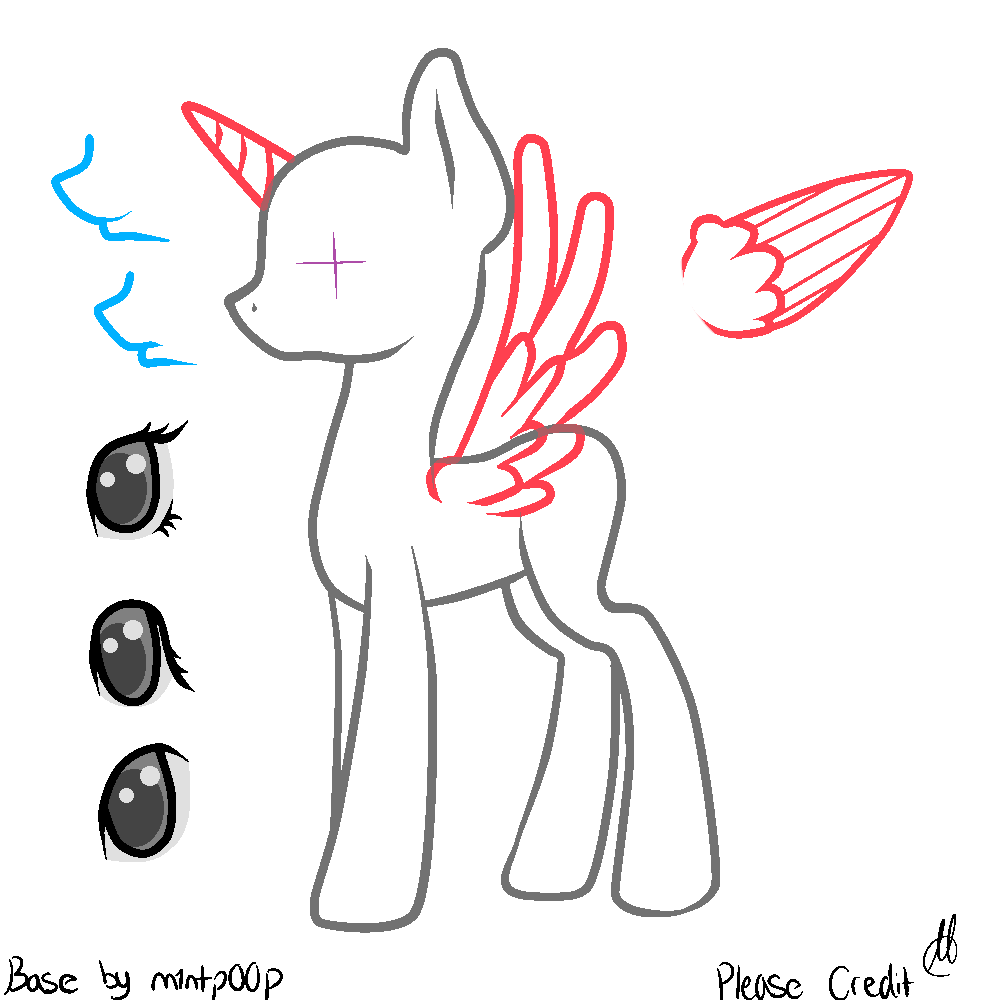 MLP Base (MS Paint Friendly) by ChibiFox12 on DeviantArt
