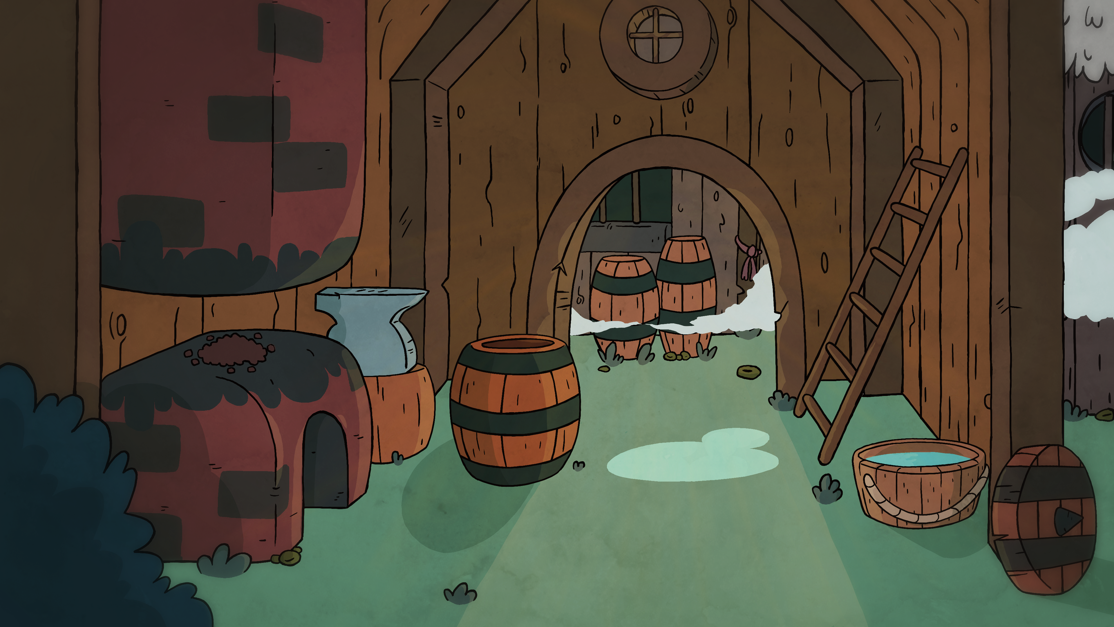 Blacksmith's House - Background Design