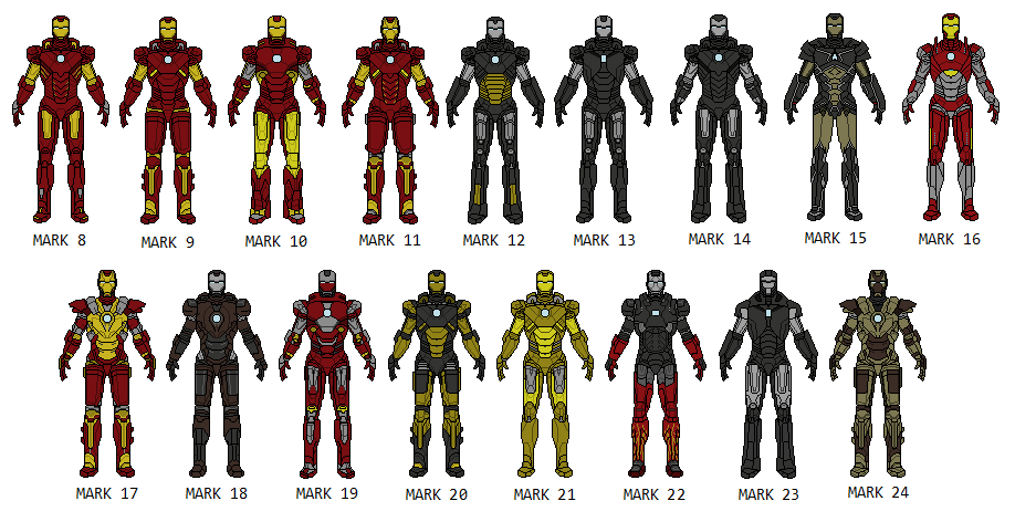 Iron Man Armor 8-24 / 42 by vandersonmetal on DeviantArt