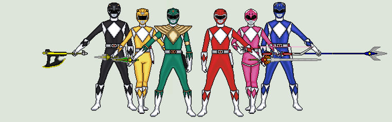 Mighty Morphin Power Rangers Weapons by vandersonmetal on DeviantArt