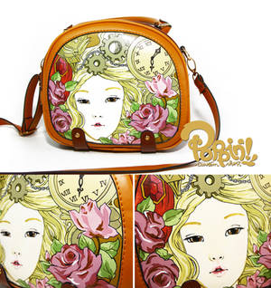 Vintage painted bag