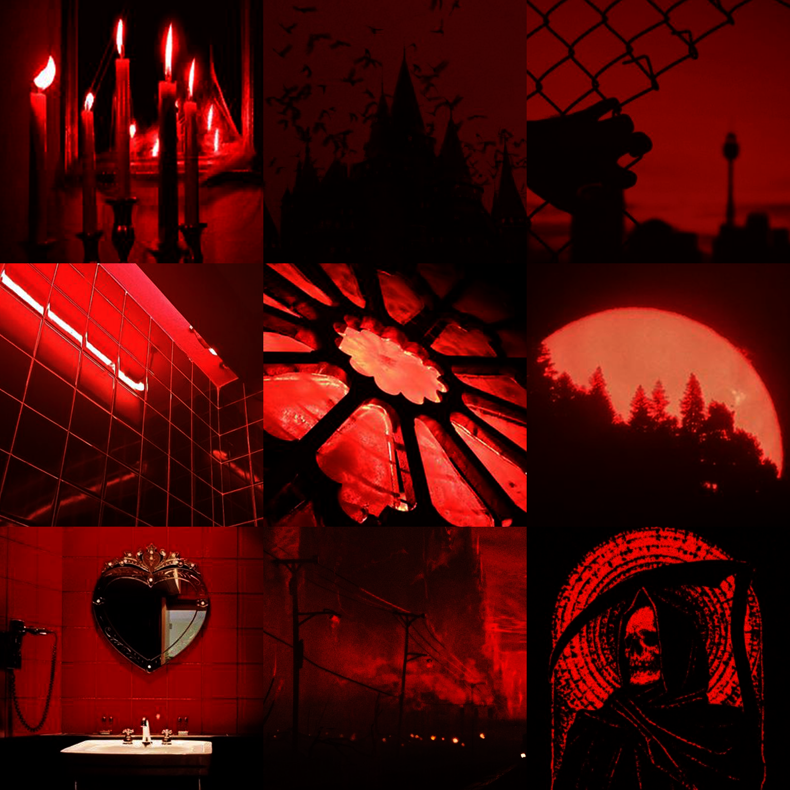 f2u Evil red black aesthetic moodboard by LAMB-5 on DeviantArt