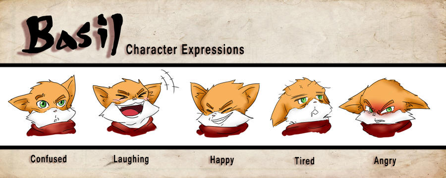 Basil_Expressions by WafflezNFries on DeviantArt