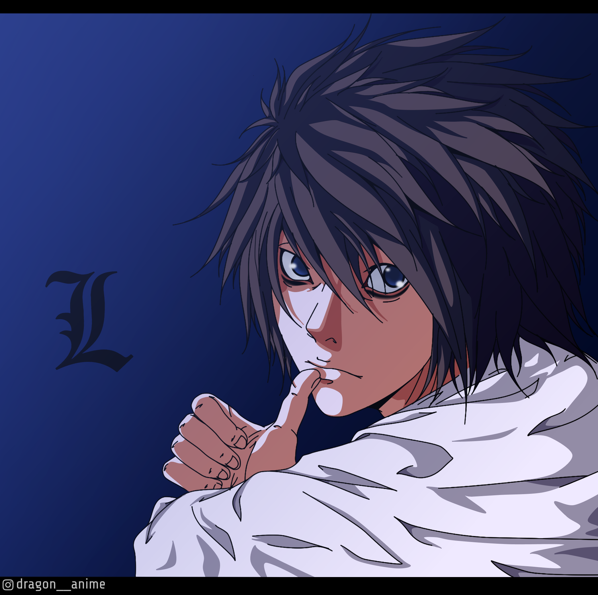 L - Death Note Netflix (Anime Style) by liukang4221 on DeviantArt