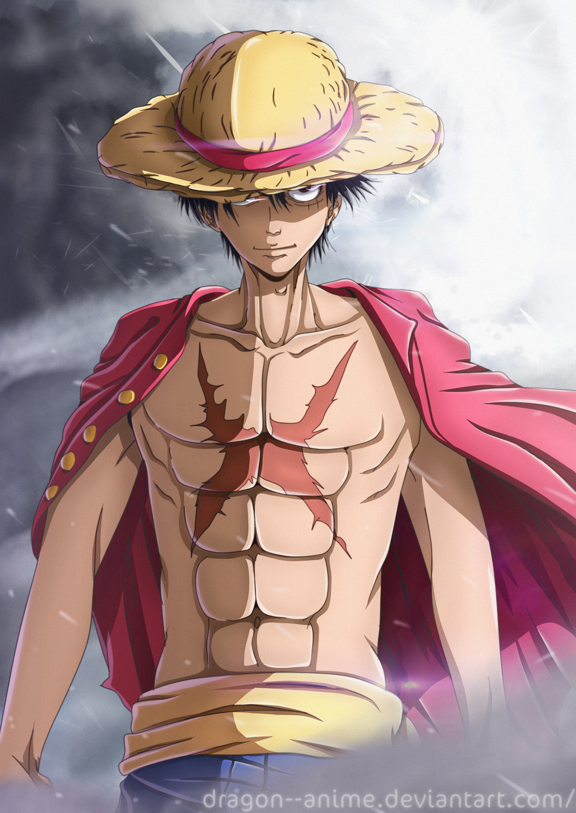 Luffy  ONE PIECE by Dragon--anime on DeviantArt