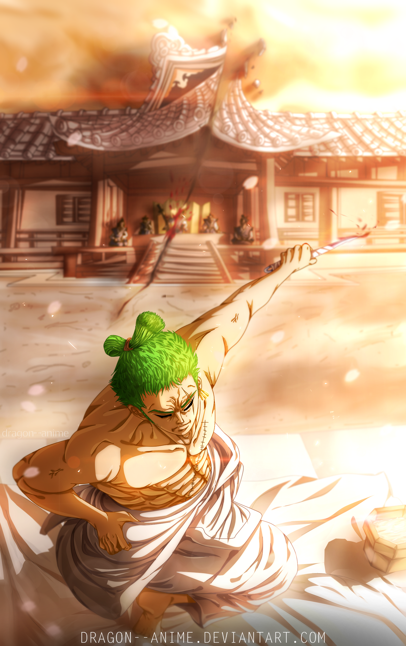 Zoro Roronoa by Dragon--anime