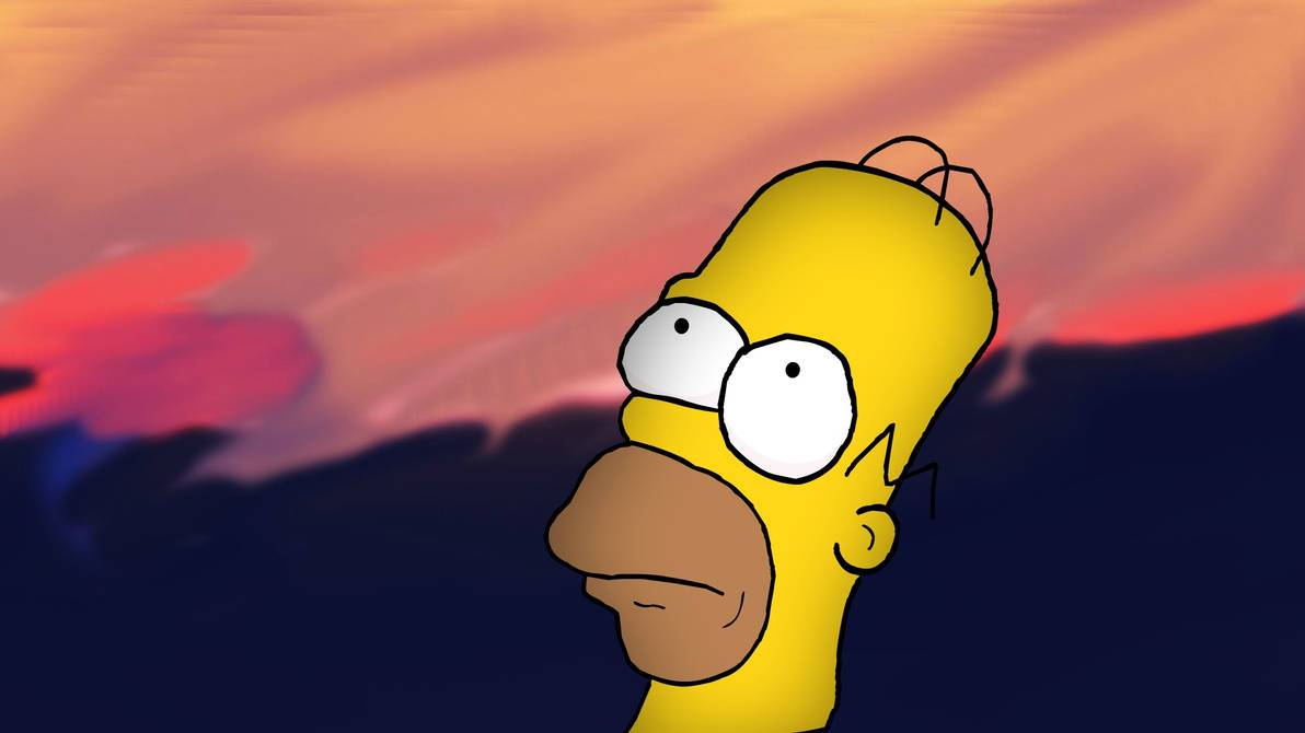 Homer In Thought by ArtismDeluxe on DeviantArt