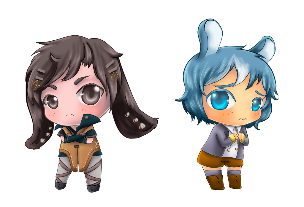 Chibis Rabbits by RanNiwa on DeviantArt
