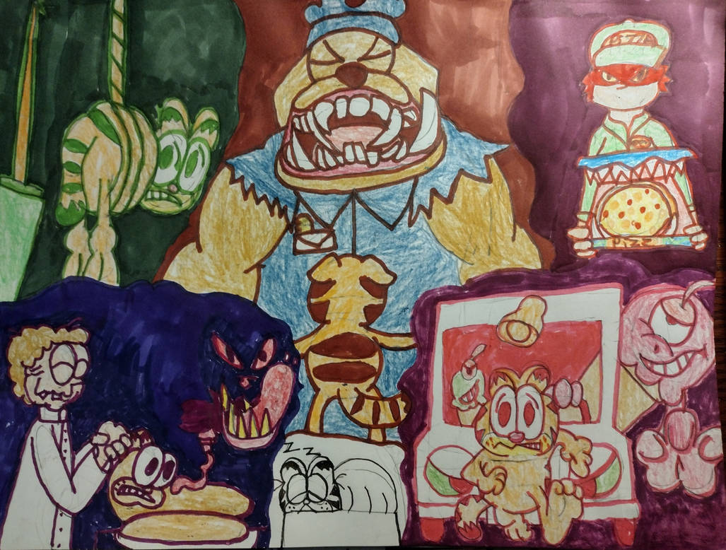 Inktober #31 Garfield's Nightmare by LeafeonSGriffon on DeviantArt