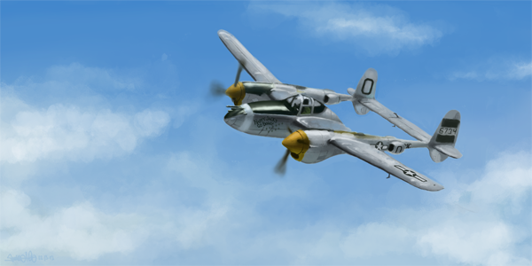 p-38 sketch